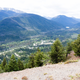 Looking down at Manning Park Resort, where I came from
